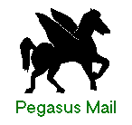 [Pegasus Mail mascot]